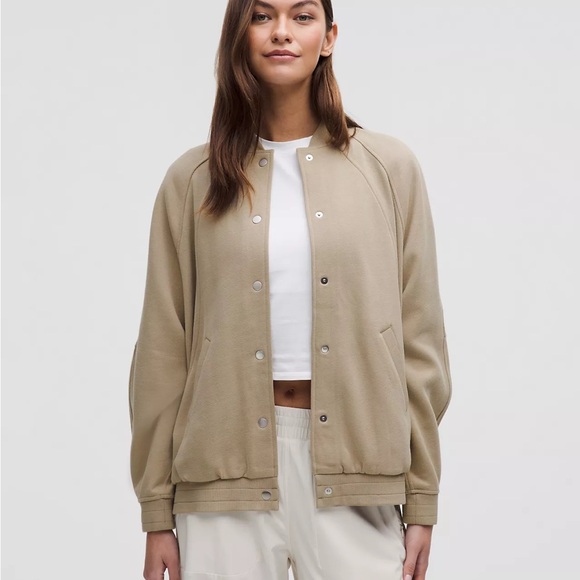 Lululemon Scuba Oversized Collegiate Jacket - Picture 1 of 3